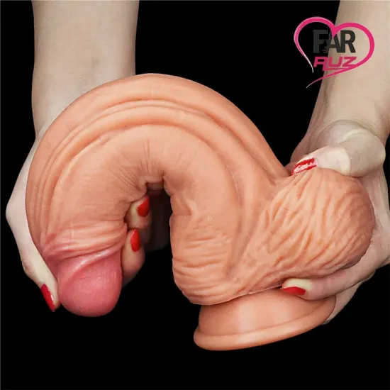 Lovetoy 25 Cm Çift Katmanlı Platinum Mega Dildo