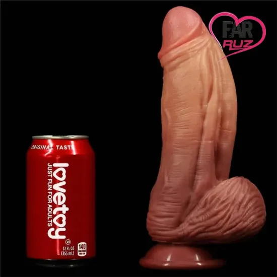 Lovetoy 25 Cm Çift Katmanlı Platinum Mega Melez Dildo