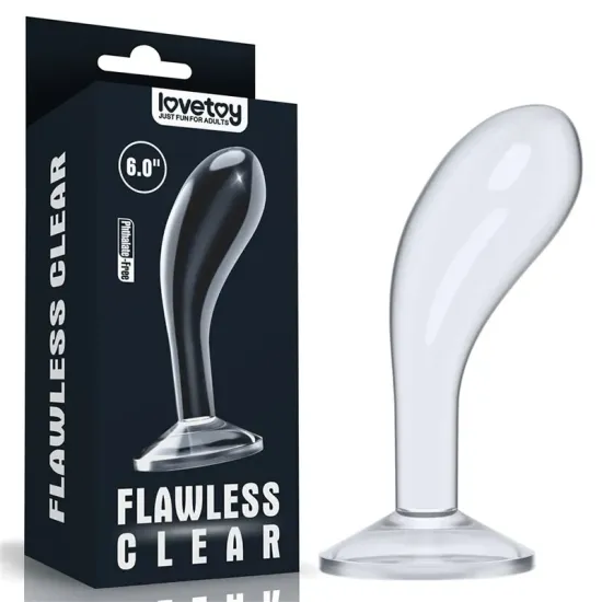 Lovetoy Flawless Clear 15 Cm Big Anal Plug Lovetoy Flawless Clear 15 Cm Big Anal Plug