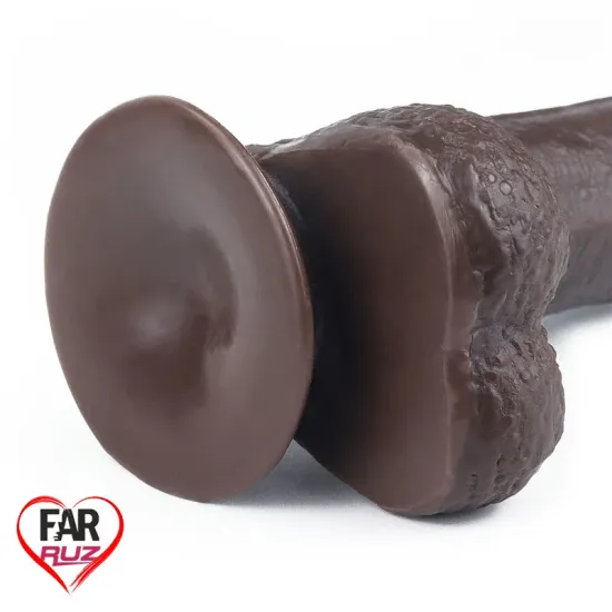 LoveToy Sliding 17.5 Cm. Çift Katmanlı Zenci Dildo LoveToy Sliding 17.5 Cm. Çift Katmanlı Zenci Dildo
