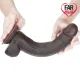 LoveToy Sliding 24 Cm Çift Katmanlı Zenci Dildo