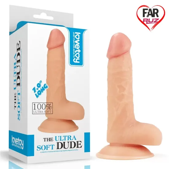 LoveToy The Ultra Soft Dude 18 Cm Dildo LoveToy The Ultra Soft Dude 18 Cm Dildo