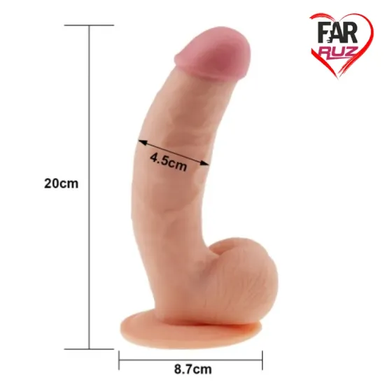 LoveToy The Ultra Soft Dude 21.5 Cm Dildo LoveToy The Ultra Soft Dude 21.5 Cm Dildo