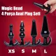 Magic Bead 4 Parça Anal Plug Seti Magic Bead 4 Parça Anal Plug Seti