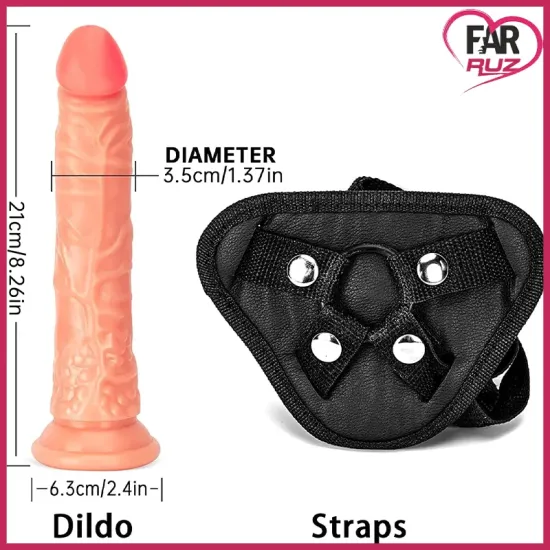 Marco 20 Cm Strap On Dildo Seti Marco 20 Cm Strap On Dildo Seti