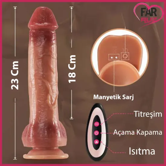 Move İt! 23 Cm İleri Geri Hareketli Oynar Başlı Isıtmalı Vibratör Move İt! 23 Cm İleri Geri Hareketli Oynar Başlı Isıtmalı Vibratör
