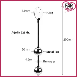 Pompoarizm 2 Top Gerçek Metal Anal ve Vajina Topu