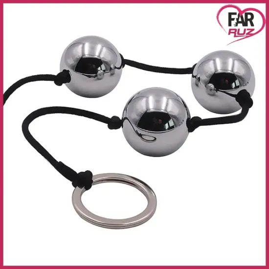 Pompoarizm 5 Top Metal Görünümlü Anal ve Vajina Topu Pompoarizm 5 Top Metal Görünümlü Anal ve Vajina Topu