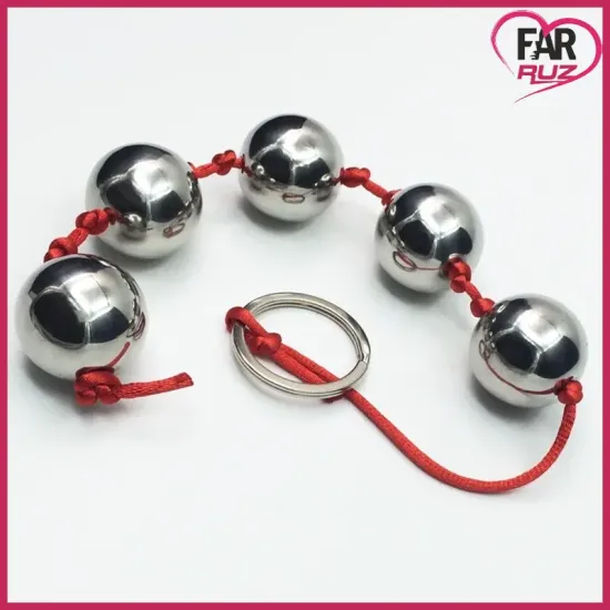 Pompoarizm 5 Top Metal Görünümlü Anal ve Vajina Topu Pompoarizm 5 Top Metal Görünümlü Anal ve Vajina Topu