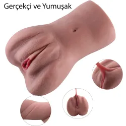 Lena Çift Girişli Anal ve Vajinal Mastürbatör