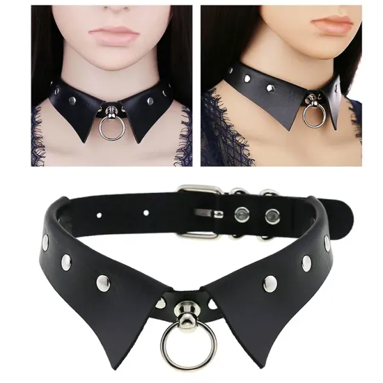 Punk Gotik Deri Yaka Fetiş Tasma Punk Gotik Deri Yaka Fetiş Tasma