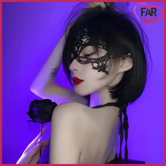 Seksi Çiçekli Jakarlı Dantel Fetiş ve Fantezi Maske Seksi Çiçekli Jakarlı Dantel Fetiş ve Fantezi Maske