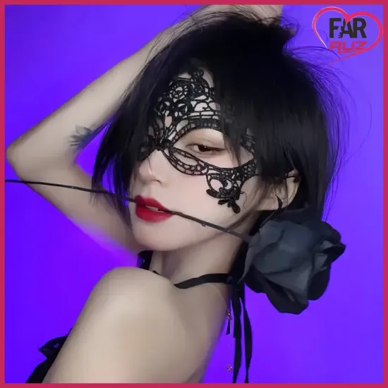 Seksi Çiçekli Jakarlı Dantel Fetiş ve Fantezi Maske Seksi Çiçekli Jakarlı Dantel Fetiş ve Fantezi Maske