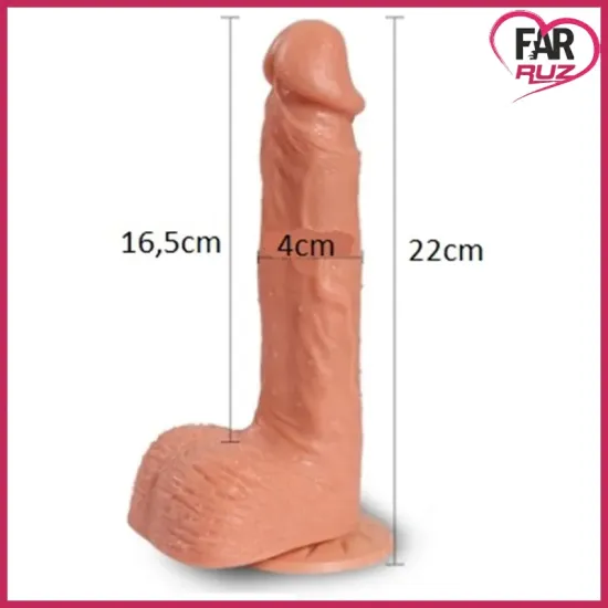 Shequ Hill 22 Cm İleri Geri Hareketli Gerçekçi Vibratör Shequ Hill 22 Cm İleri Geri Hareketli Gerçekçi Vibratör