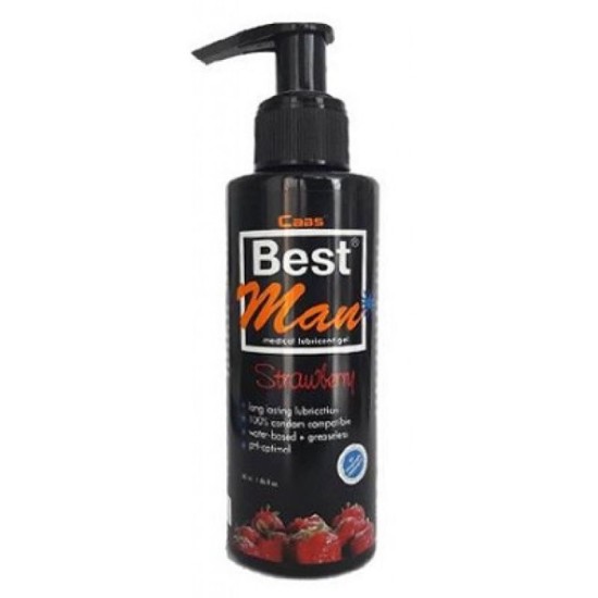 Farruz Cabs Best Man Su Bazlı Çilek Aromalı Kayganlaştırıcı Jel 150 ml Farruz Cabs Best Man Su Bazlı Çilek Aromalı Kayganlaştırıcı Jel 150 ml