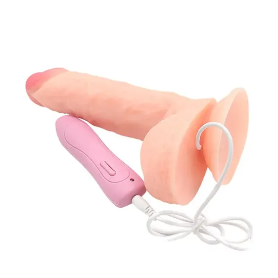 Summer Vibe 20 Cm Oynar başlı Titreşimli Penis Summer Vibe 20 Cm Oynar başlı Titreşimli Penis