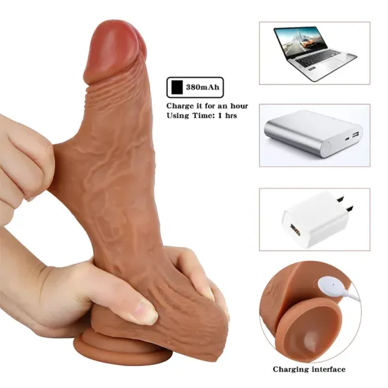 Wildtoy 23 Cm Isıtmalı İleri Geri Hareketli Dildo Wildtoy 23 Cm Isıtmalı İleri Geri Hareketli Dildo