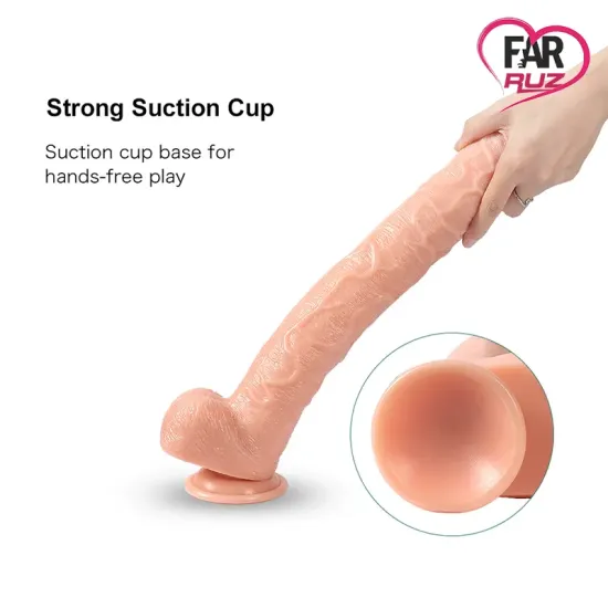 Xise Huoer Flexible 43 Cm Ultra Uzun Dildo Xise Huoer Flexible 43 Cm Ultra Uzun Dildo