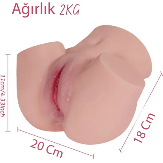 Yasha 2 Kg Titreşimli Anal ve Vajinal Kalça Mastürbatör Yasha 2 Kg Titreşimli Anal ve Vajinal Kalça Mastürbatör