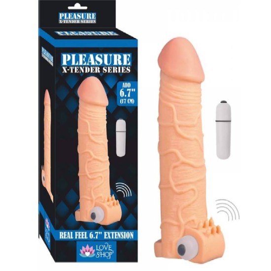 Farruz Extra Sleeve 5 Cm Dolgulu 17 Cm SD Penis Kılıfı Farruz Extra Sleeve 5 Cm Dolgulu 17 Cm SD Penis Kılıfı