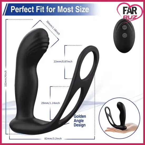 Ziggy APP Oynar Başlı Anal Plug ve Penis Halkası Ziggy APP Oynar Başlı Anal Plug ve Penis Halkası